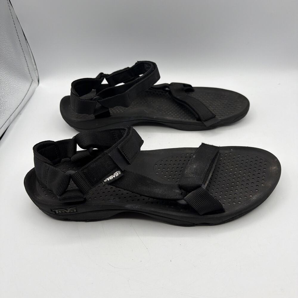 Teva Men's Hurricane 4 Black Synthetic Hook-And-Loop US Size 14M
